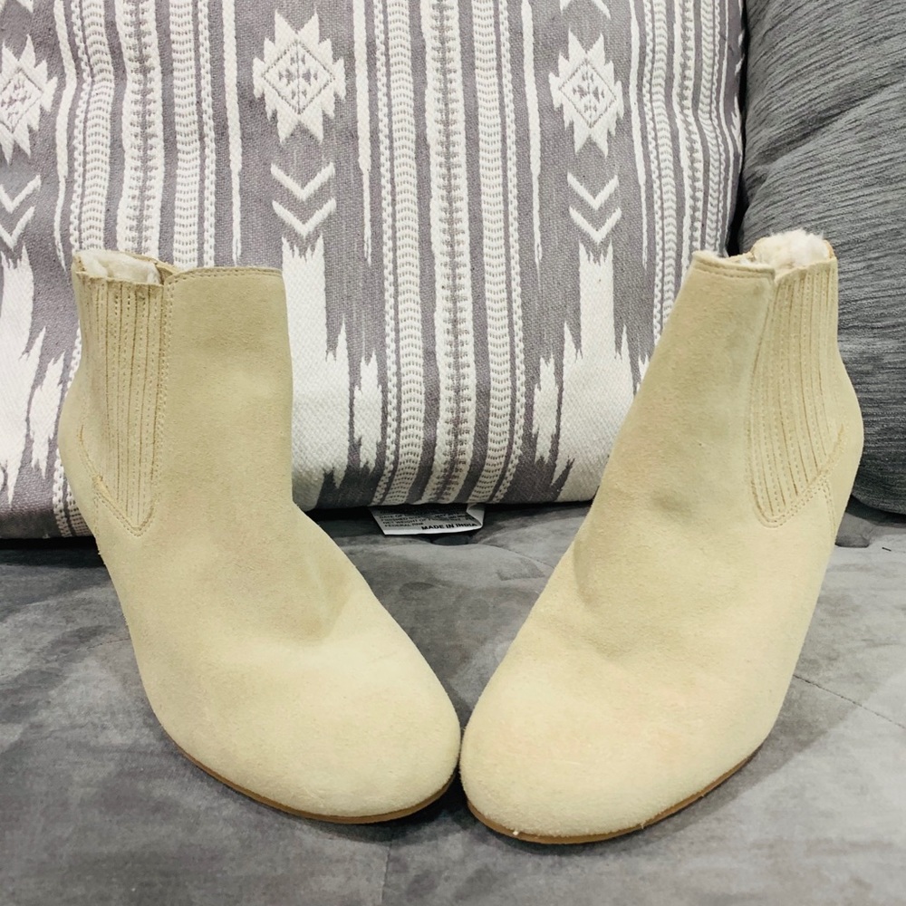 Saks Fifth ave Wedge Booties.